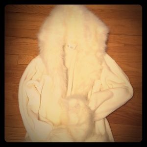 Faux fur bath robe